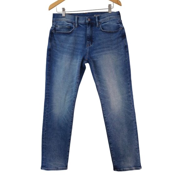GAP Other - GAP Denim GAPFLEX MAX Jeans Mens 31x30 Slim Straight Fit Medium Wash Stretch EUC